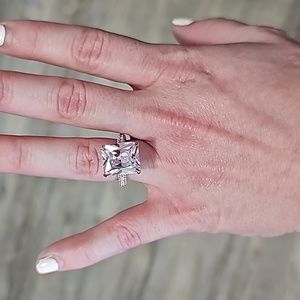 NEW ENGAGEMENT DIAMOND S925 STERLING SILVER RING